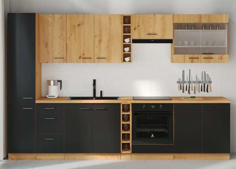 Półka Narożna 30 MADERA 29 Dąb Artisan