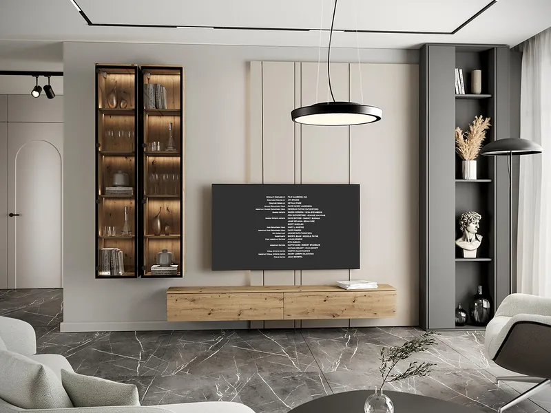 Meblościanka FIGO 3 Dąb Artisan