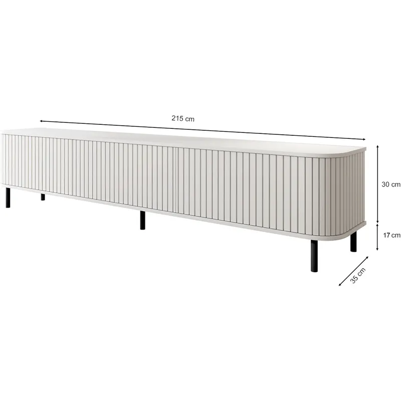 Komoda RTV ZYLIO 215N - Czarny