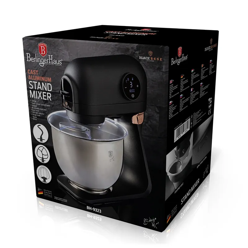 Robot Kuchenny Planetarny 1200W Pojemność 5l BERLINGER HAUS BH-9323 Black Rose