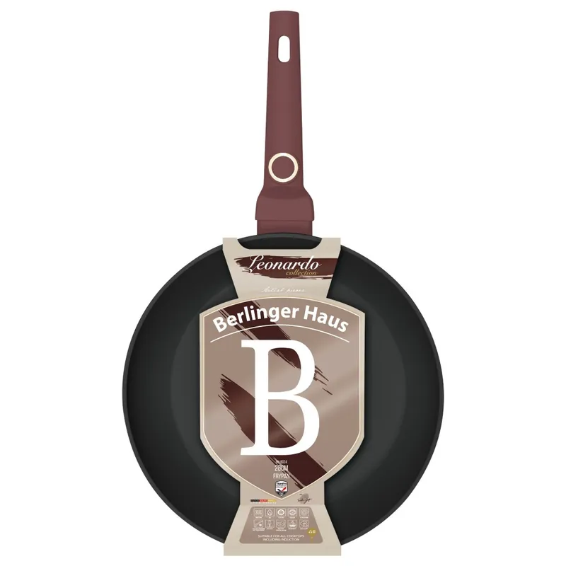 Patelnia Z Powłoką Tytanową 28cm BerlingerHaus Leonardo BH-8024