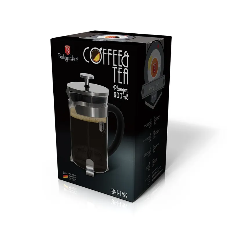 Zaparzacz Do Kawy 800 ml. Black Silver Edition BerlingerHaus BH-1788