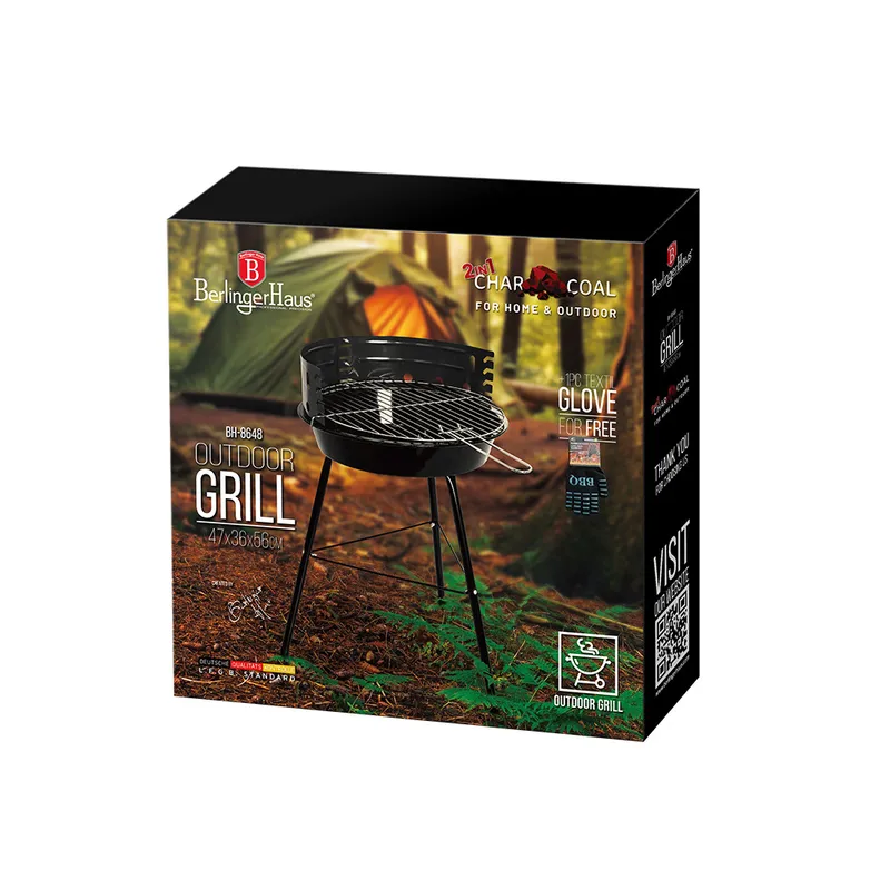 Grill Ogrodowy Węglowy BerlingerHaus BH-8648