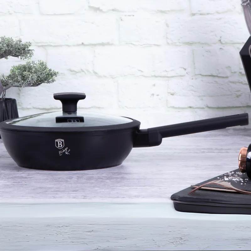 Patelnia Tytanowa 24cm BerlingerHaus BH-7089 Monaco / Black Rose Collection