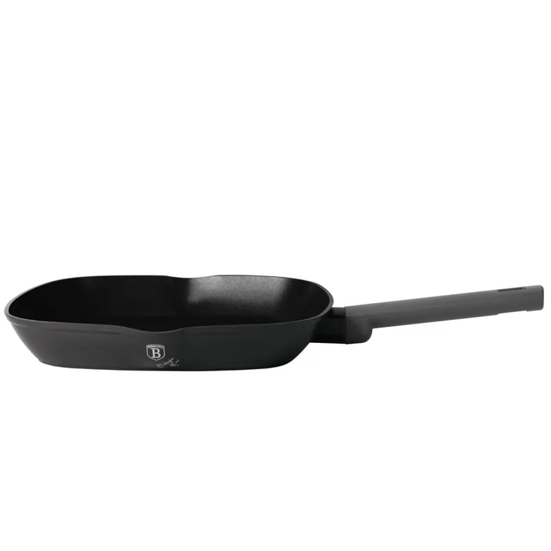 Patelnia Grillowa 28cm Z Powłoką Tytanową BerlingerHaus Antracit BH-8126