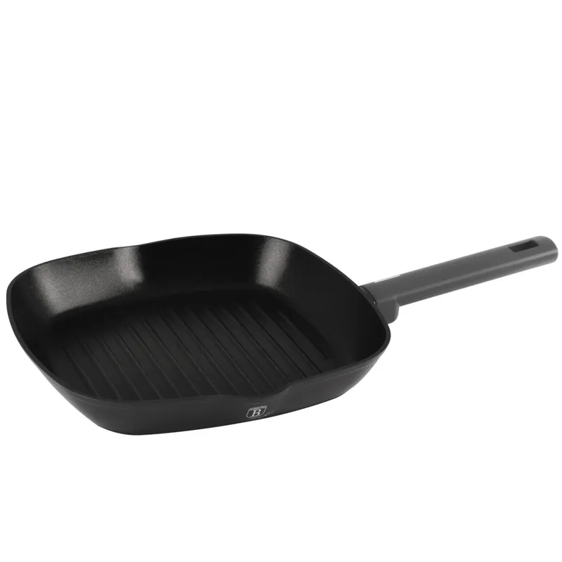 Patelnia Grillowa 28cm Z Powłoką Tytanową BerlingerHaus Antracit BH-8126