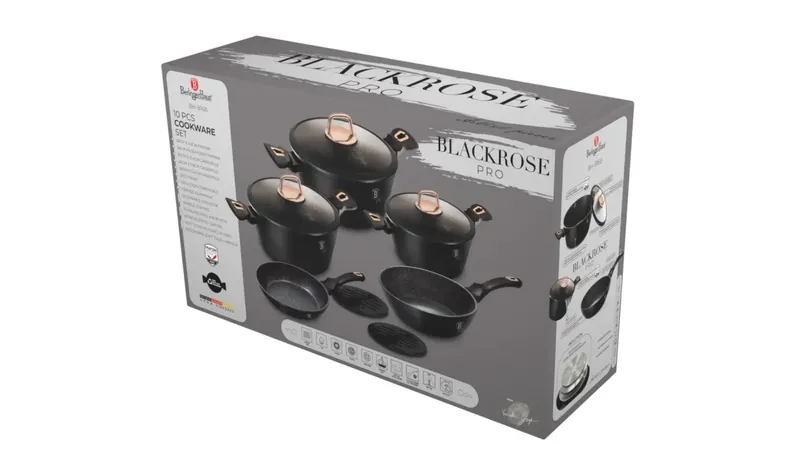 Zestaw Garnków 10 el. BerlingerHaus Black Rose BH-8168