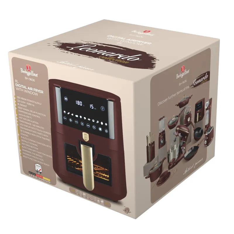 Air Fryer Frytkownica Beztłuszczowa 8l BerlingerHaus BH-9606 Leonardo