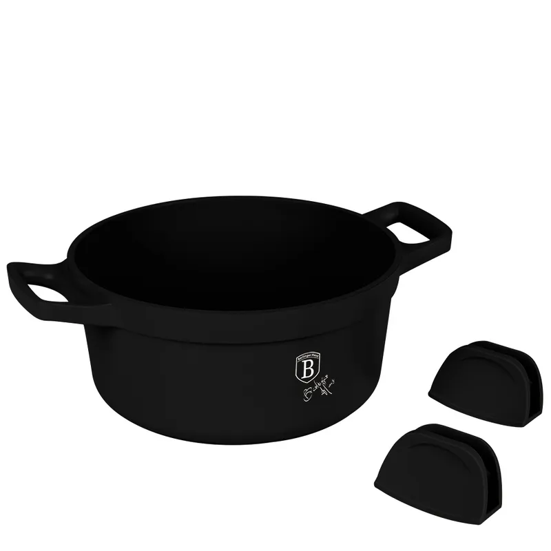 Garnek Z Pokrywką 24cm BerlingerHaus BH-1457 Black Rose Collection