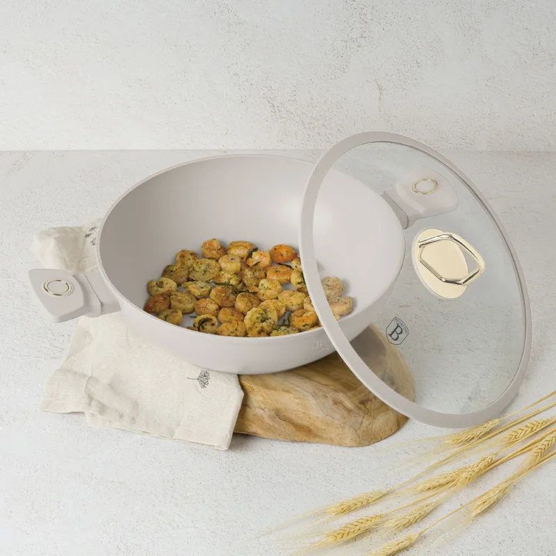 Patelnia Wok Z Pokrywką 30cm BerlingerHaus Sahara Collection BH-8065