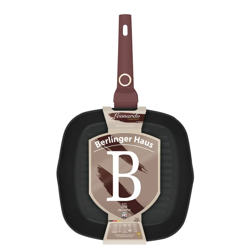 Patelnia Grillowa 28 cm BerlingerHaus Leonardo BH-8036