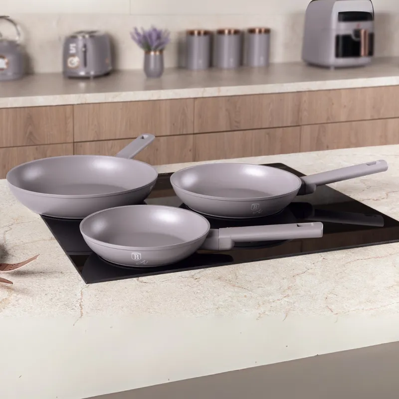Zestaw 3 Patelni BerlingerHaus Taupe BH-8108