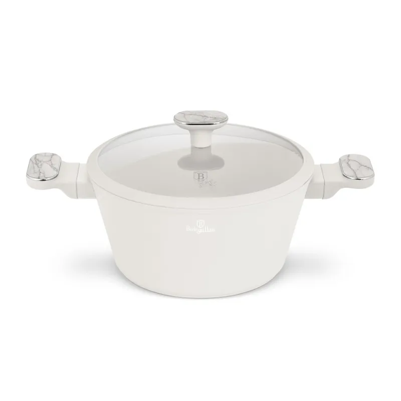 Garnek Z Pokrywką 24 cm BerlingerHaus Sahara Marble BH-8396