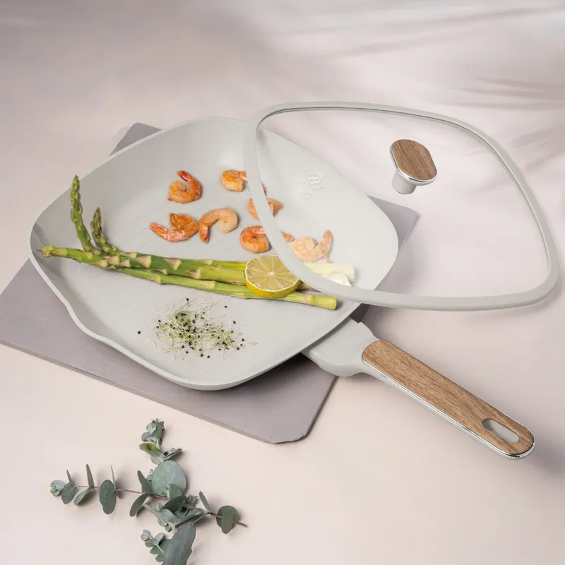 Patelnia Grillowa 28 cm Z Pokrywką BerlingerHaus Sahara Nordic BH-8317