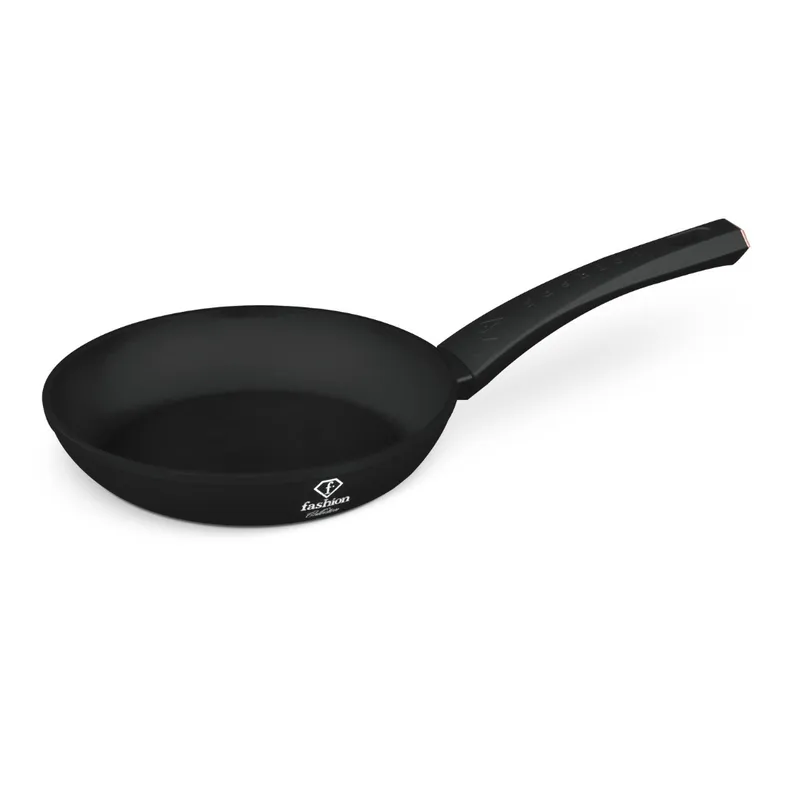 Patelnia Z Powłoką Tytanową 20cm FASHION TV FTV-0020 Matte Black- Rose Gold