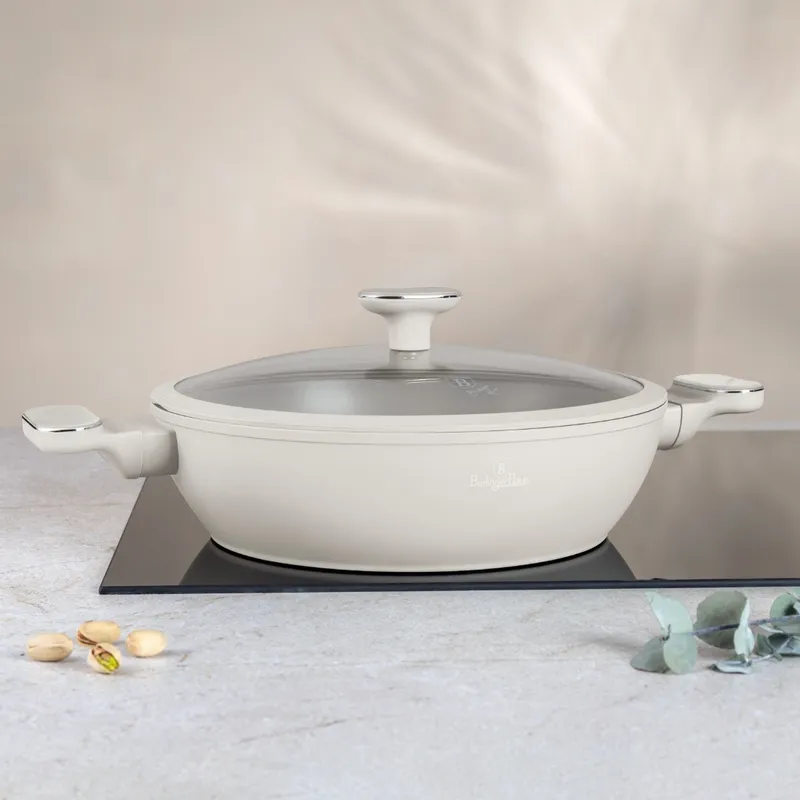 Płytki Garnek Z Pokrywką 28 cm BerlingerHaus Sahara Marble BH-8394