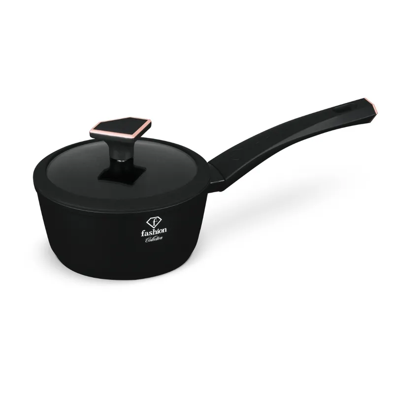 Rondel 1,2 l Z Pokrywką FASHION TV FTV-0026 Matte-Black Rose Gold