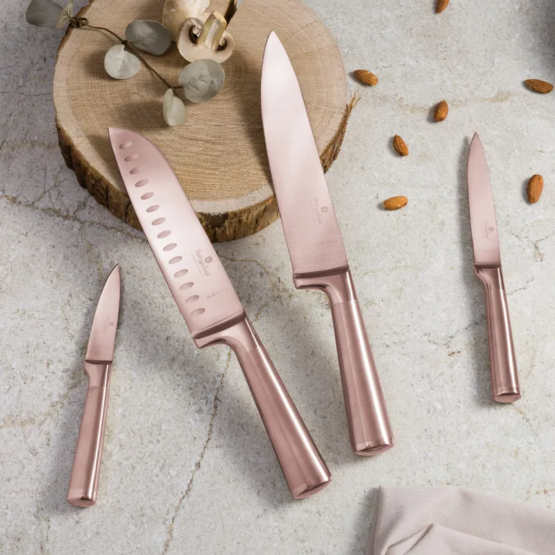 Noże Kuchenne | Zestaw 4 Noży BerlingerHaus Leonardo Collection BH-2977