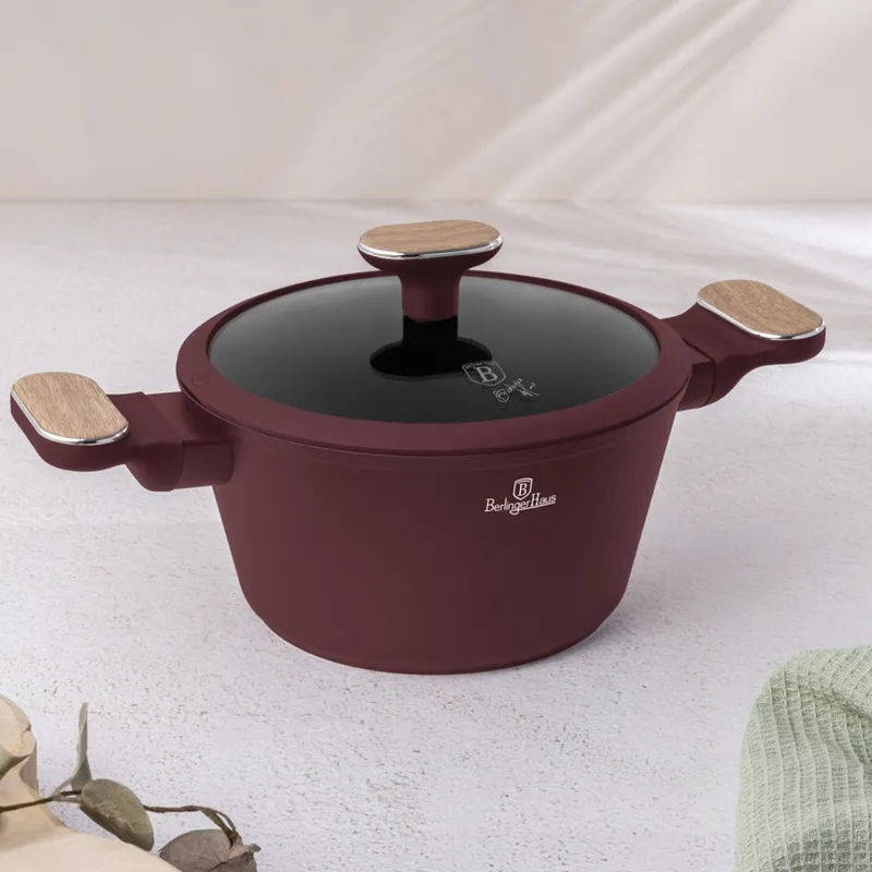 Garnek Z Pokrywką 20cm BerlingerHaus Leonardo Nordic BH-8300