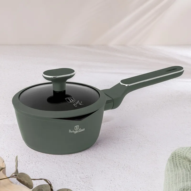 Rondel Z Pokrywką 16cm BerlingerHaus Matte Green BH-8155