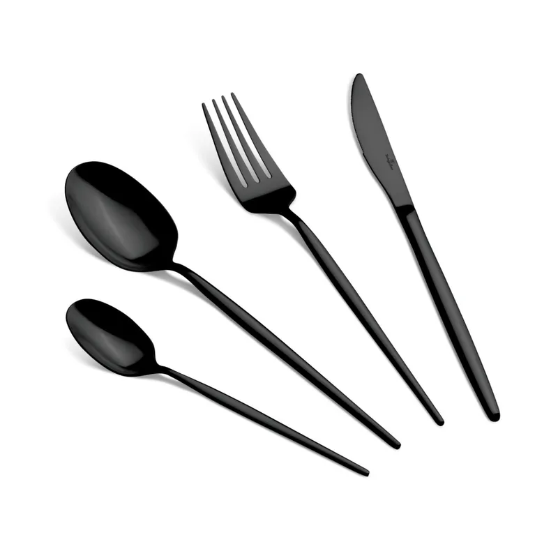 Sztućce 24szt BerlingerHaus Matte Black Collection BH-3069