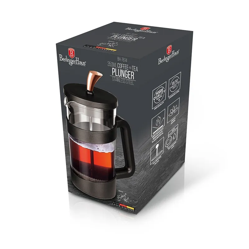 Zaparzacz Do Kawy I Herbaty 350ml BerlingerHaus BH-7614 Black Rose Collection