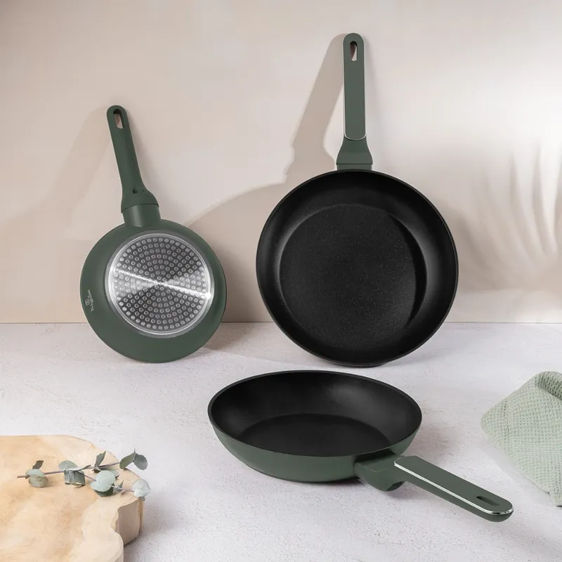 Zestaw 3 Patelni BerlingerHaus Matte Green BH-8206