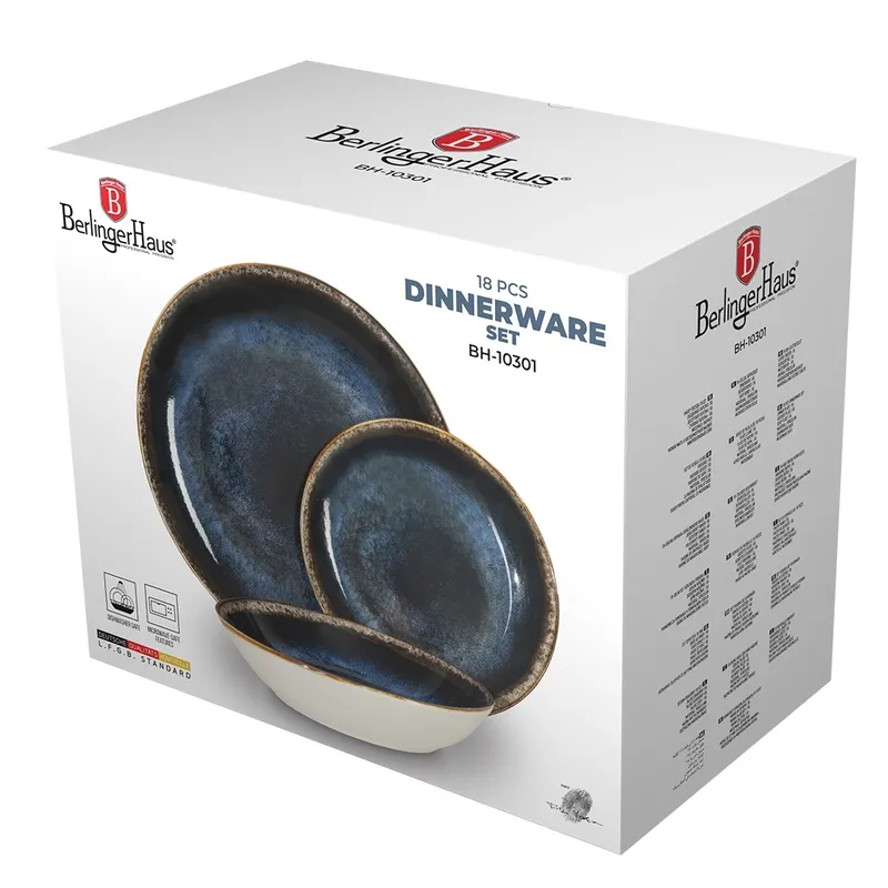 Zestaw Obiadowy 18 el. BerlingerHaus BH-10301 Deep Sea Collection