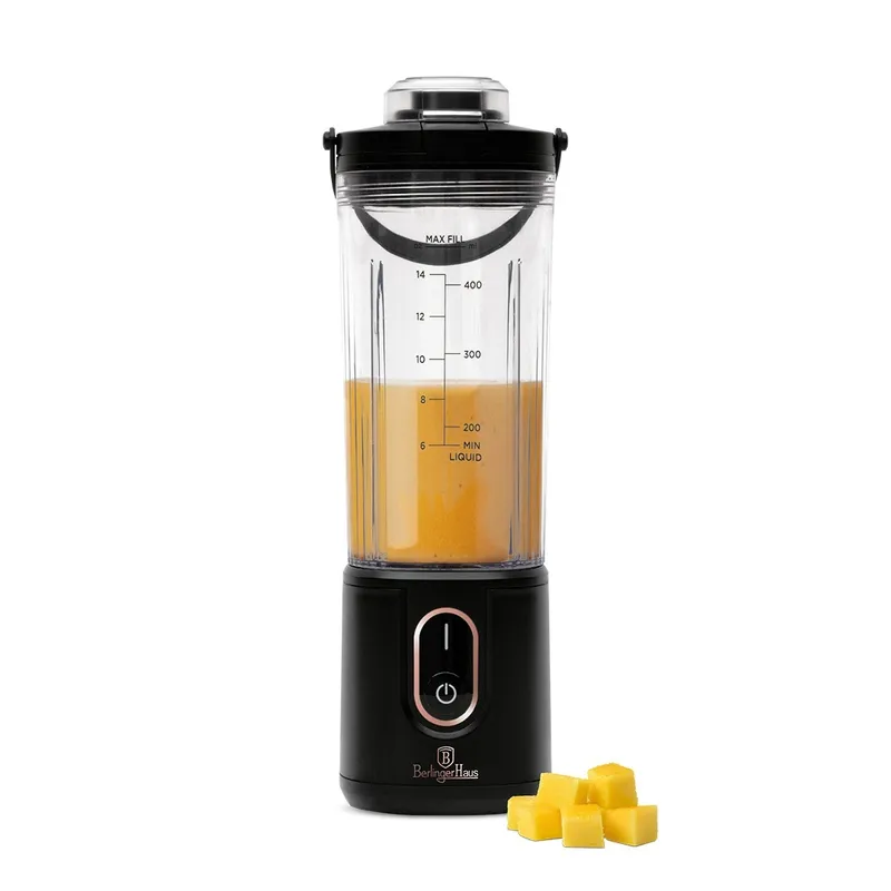 Blender Kielichowy, Bezprzewodowy 400 ml BerlingerHaus BH-9922 Black Rose