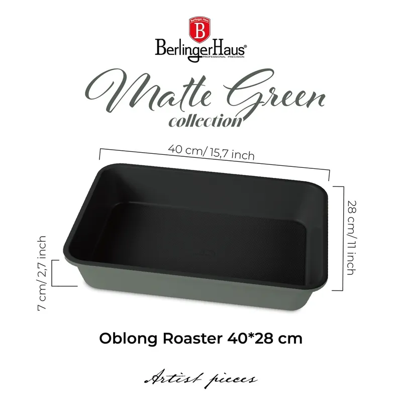 Brytfanna BerlingerHaus 40cm BH-7902 Matte Green Collection