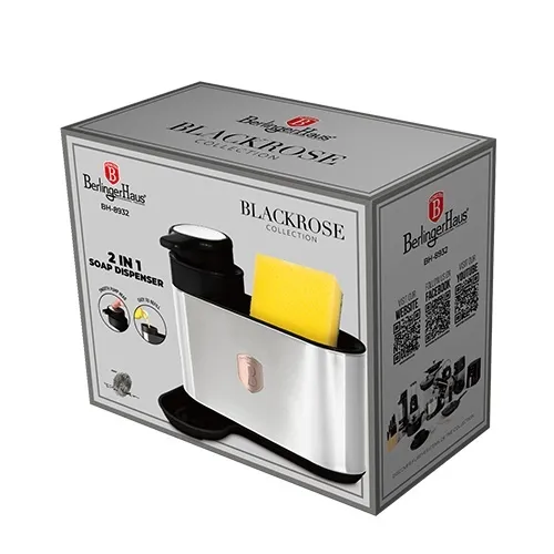 Dozownik Do Mydła BerlingerHaus BH-8932 Black Rose Collection