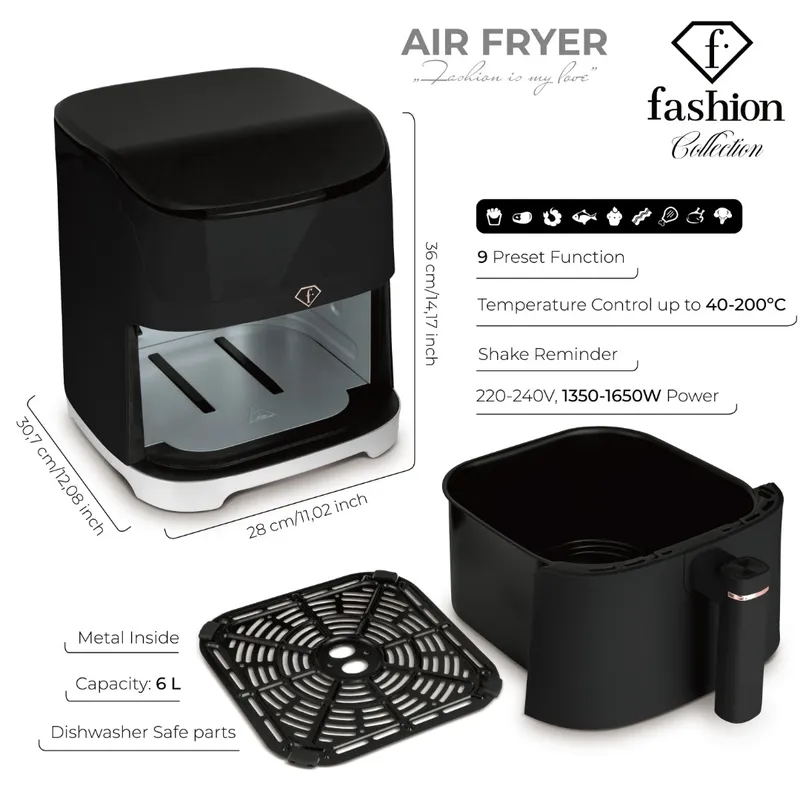Frytownica Beztłuszczowa Air Fryer 6l FashionTV FTV-0183