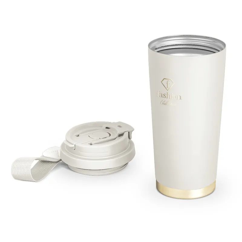 Kubek Termiczny 0,5l FASHION TV FTV-0131 Matte Cream Gold Collection