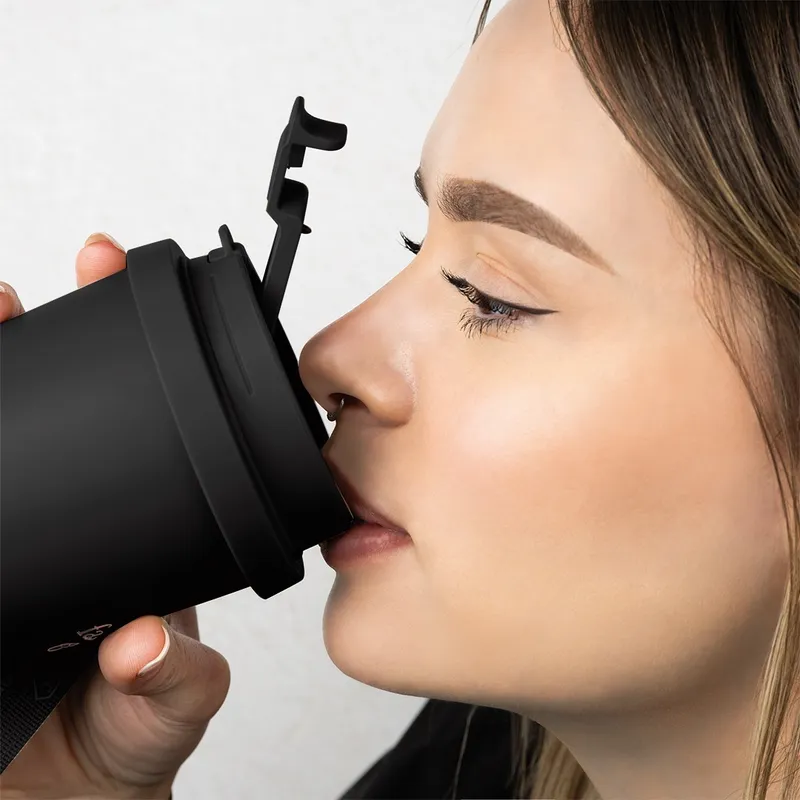 Kubek Termiczny 0,5l FASHION TV FTV-0132 Matte Black- Rose Gold
