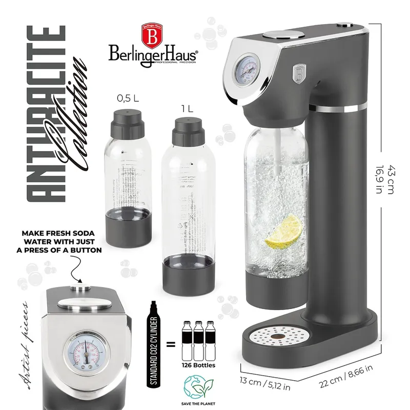 Saturator Do Wody BerlingerHaus BH-8557 Antracit Collection