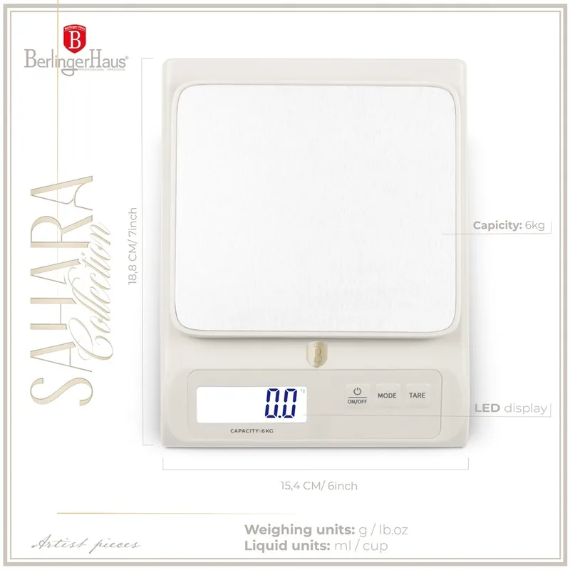 Waga Kuchenna Elektroniczna BerlingerHaus BH-9917 Sahara Collection