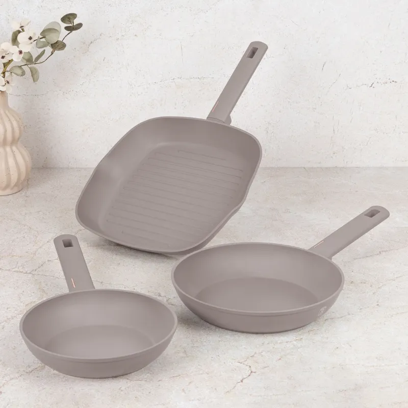 Zestaw 3 Patelni BerlingerHaus Taupe BH-8109