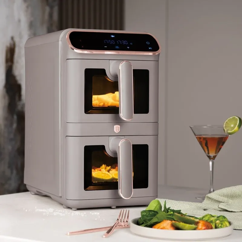 Air Fryer Frytkownica Beztłuszczowa Podwójna 11l BerlingerHaus Taupe BH-9804