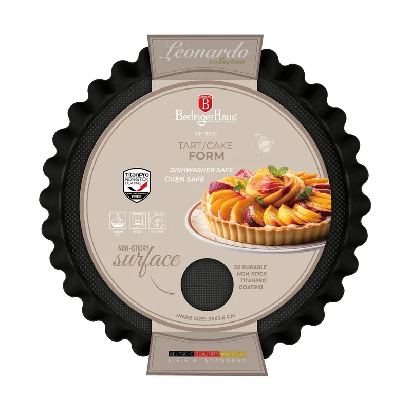Forma Do Ciasta | Tart 28cm BerlingerHaus BH-8630 Leonardo Collection