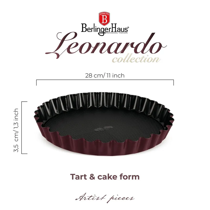 Forma Do Ciasta | Tart 28cm BerlingerHaus BH-8630 Leonardo Collection