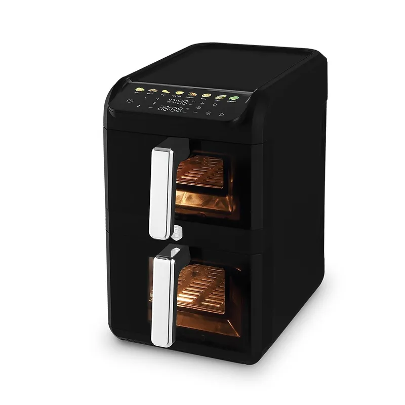 Frytkownica Beztłuszczowa Air Fryer Dual 10 l (4 l + 6 L) BerlingerHaus Matte Black Collection BH-9926