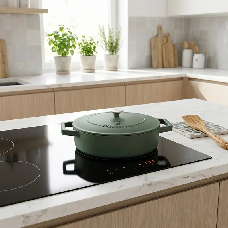 Garnek Żeliwny 2,57l 26 cm BerlingerHaus BH-6262 Matte Green