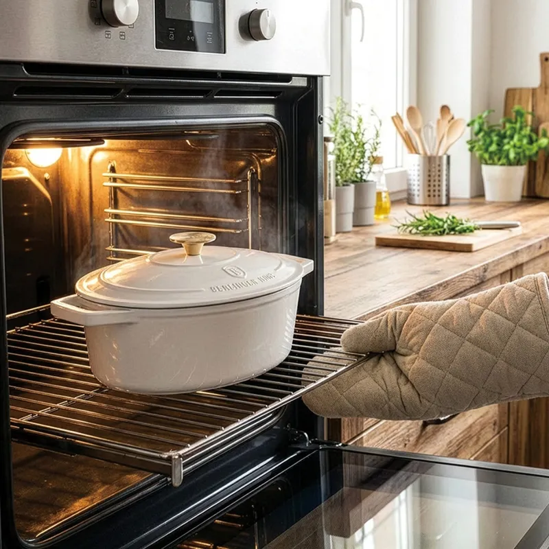 Garnek Żeliwny Owalny 5,56l Z Pokrywką 32cm BERLINGER HAUS Sahara BH-8967