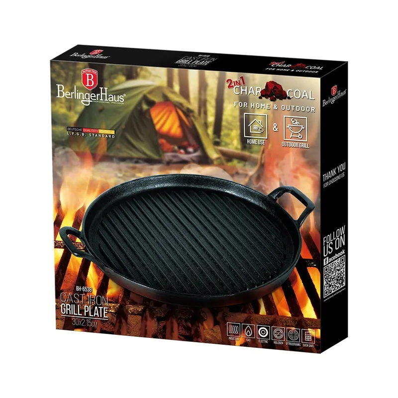 Żeliwna Płyta Grillowa BerlingerHaus Strong Mold BH-6538