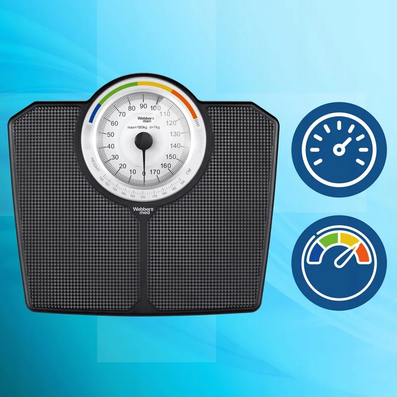 Klasyczna Waga Łazienkowa Mechaniczna Analogowa Do 180 kg
