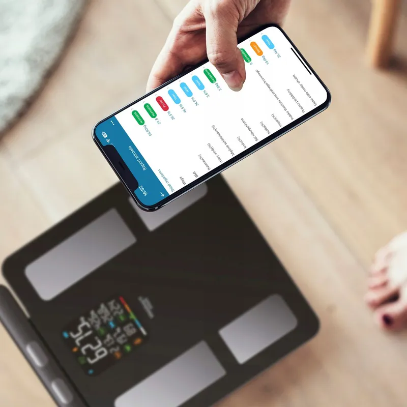 Waga Łazienkowa Analityczna 15 Parametrów Apple Health Fit