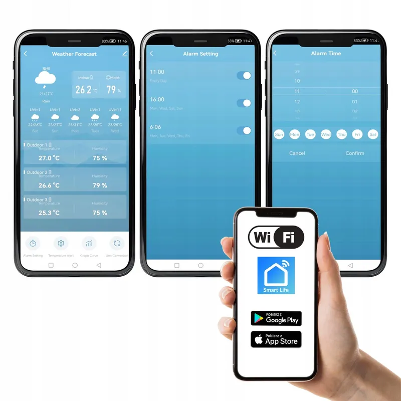 Stacja Pogodowa WIFI Prognozą Pogody