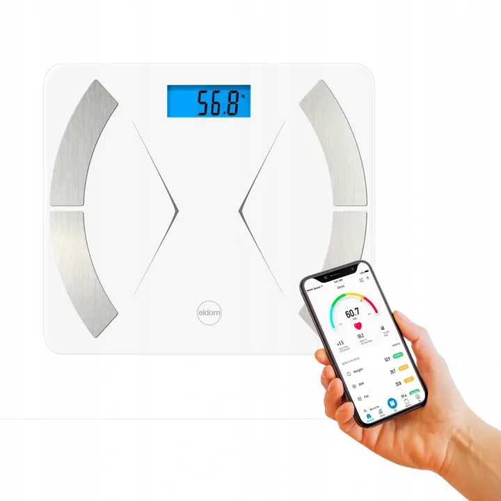Inteligentna Waga Łazienkowa Bluetooth TWO500 - Biała