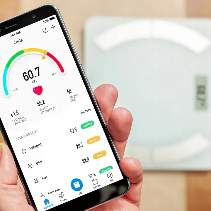 Inteligentna Waga Łazienkowa Bluetooth TWO500 - Biała