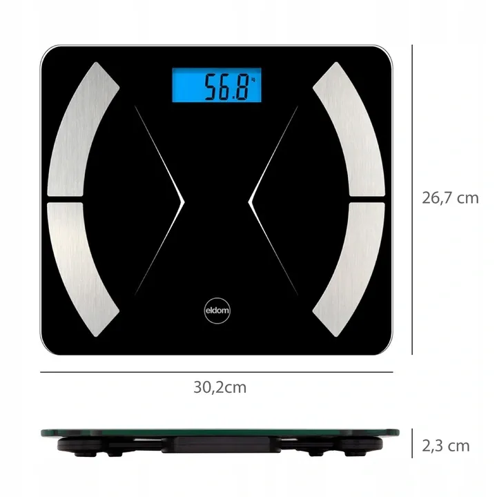 Inteligentna Waga Łazienkowa Bluetooth TWO500 - Biała